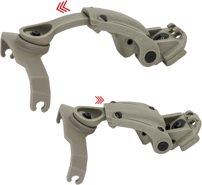 HEARFALCOM Tactical Helmet ARC Rail Adapter Accessories - Compatible with Walker's Razor Earmuffs - Image 4